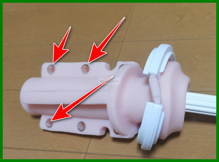 A10 Cyclone SA PLUS 內膽，箭頭指向插銷孔
