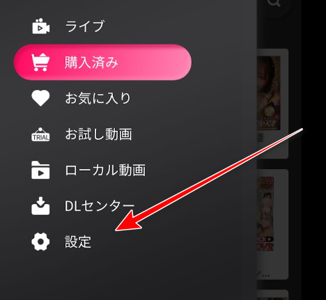 4D Media Player 的選單，設定被標示出來